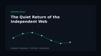 The Quiet Return of the Independent Web