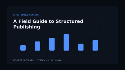 A Field Guide to Structured Publishing